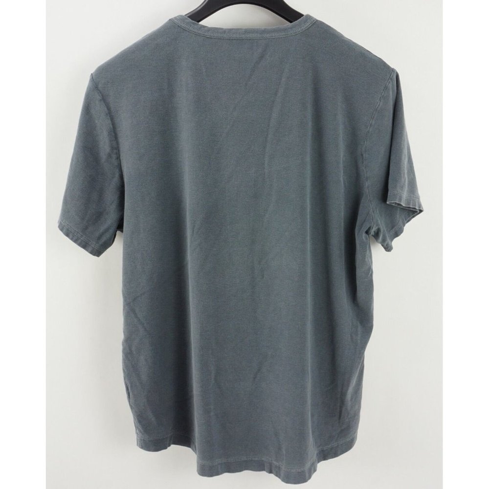 Buck Mason Men's XL Short Sleeve Washed Out Blue Cotton Crew T-Shirt - Picture 2 of 7
